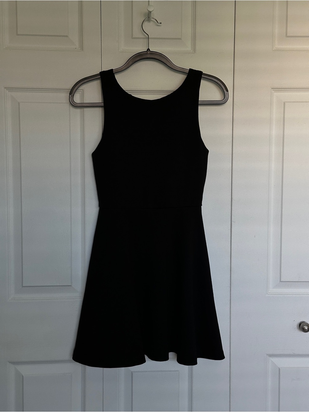 Aqua Black Skater Mini Dress w/ Bow